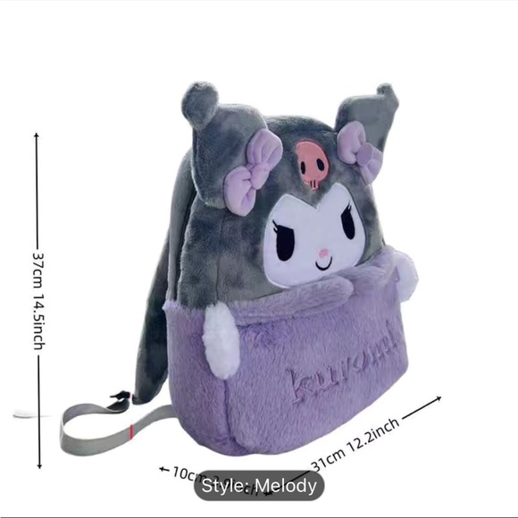 ๐๐๐ฉทSANRIO HELLO KITTY MELODY PLUSH BACKPACK ๐๐๐๐ฉท - Picture 2 of 7